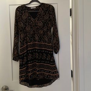 Mango long sleeve midi dress